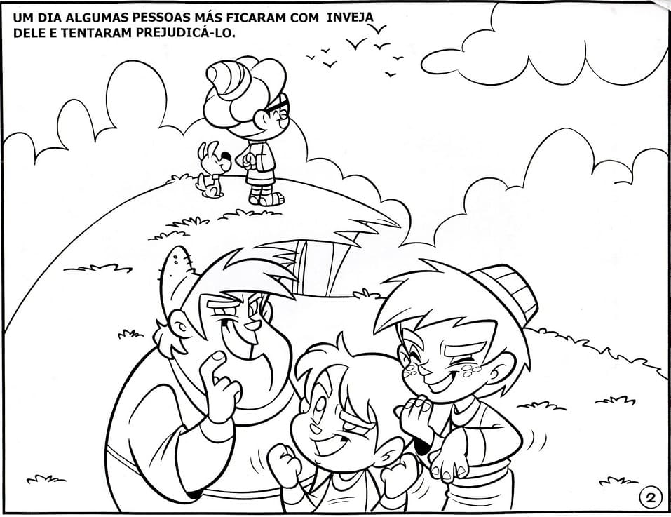 Desenho de Turminha Querubim para Colorir e Pintar