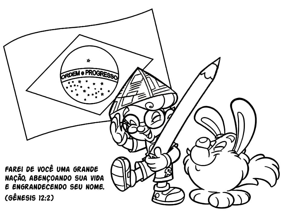 Desenho de Turminha Querubim para Colorir Imprimivel