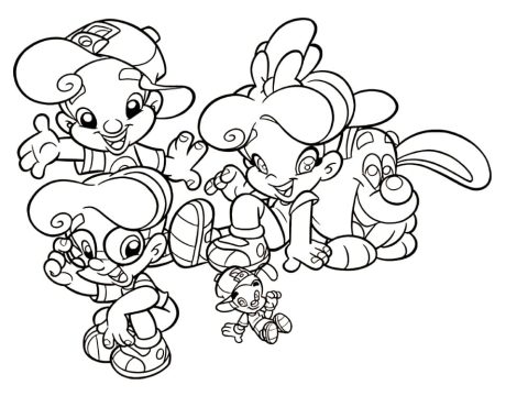 Desenho de Turminha Querubim para Colorir Pdf