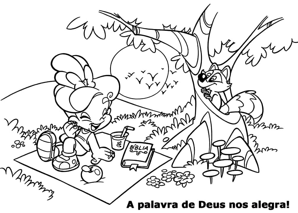 Desenho de Turminha Querubim para Imprimir em Pdf