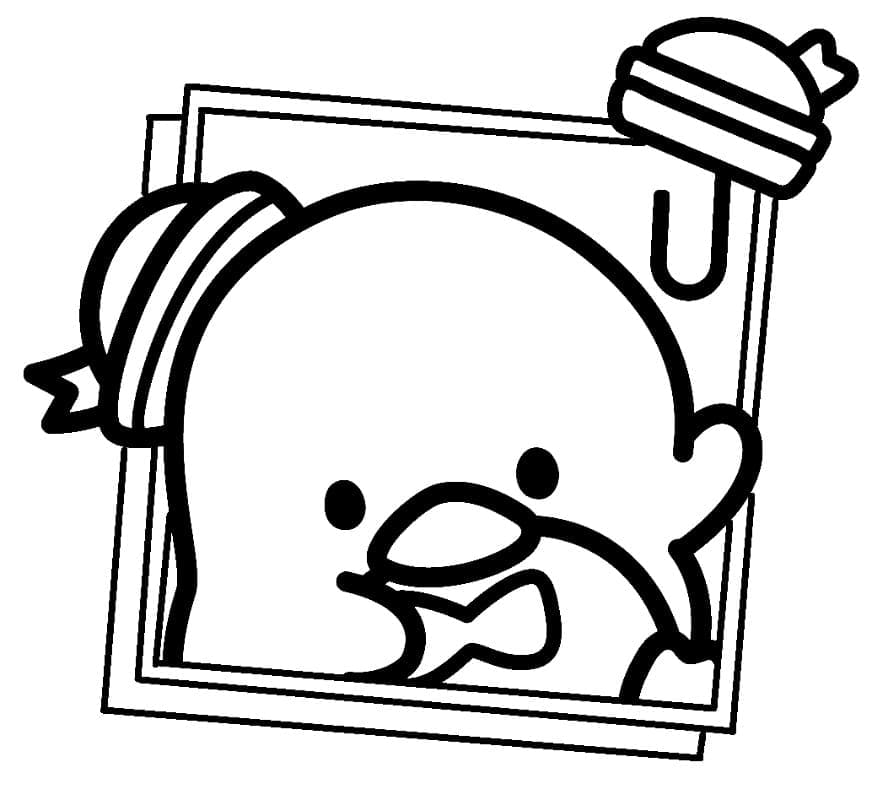 Desenho de Imagem de Tuxedo Sam para Colorir
