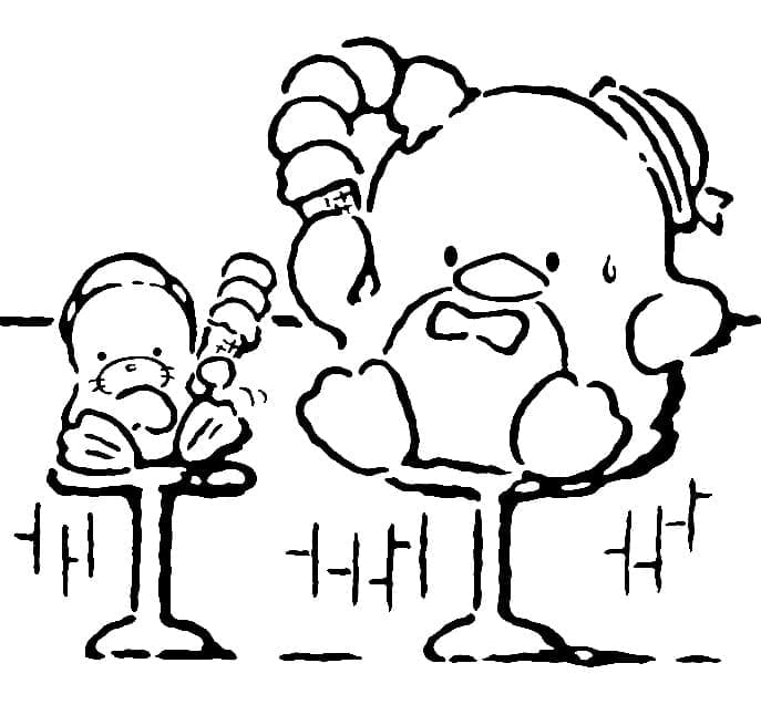 Desenho de Tuxedo Sam Imprimivel para Crianças para Colorir