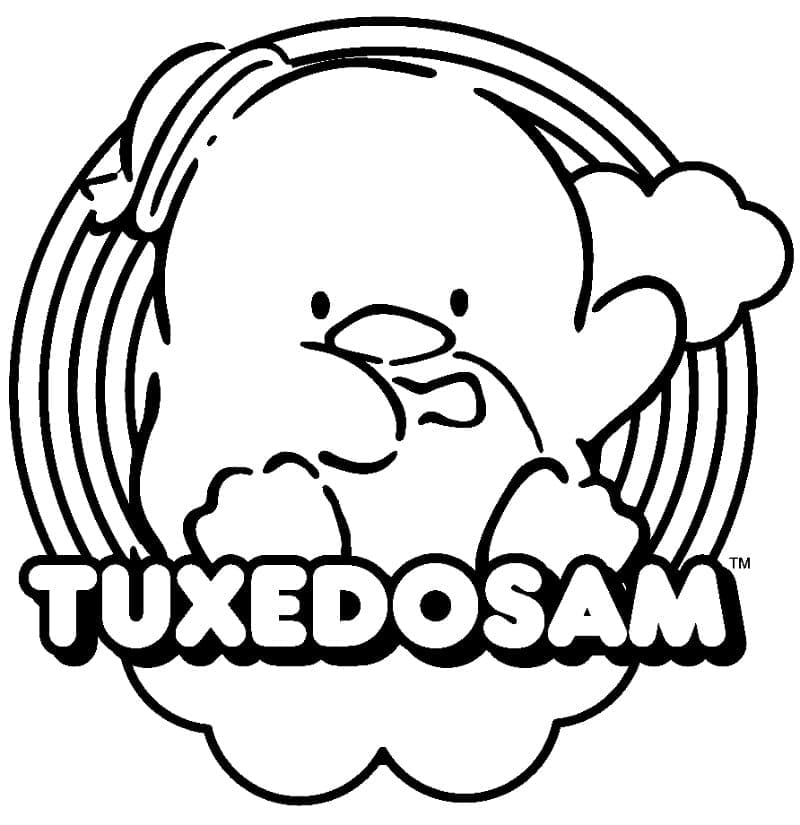 Desenho de Tuxedo Sam para Crianças para Colorir