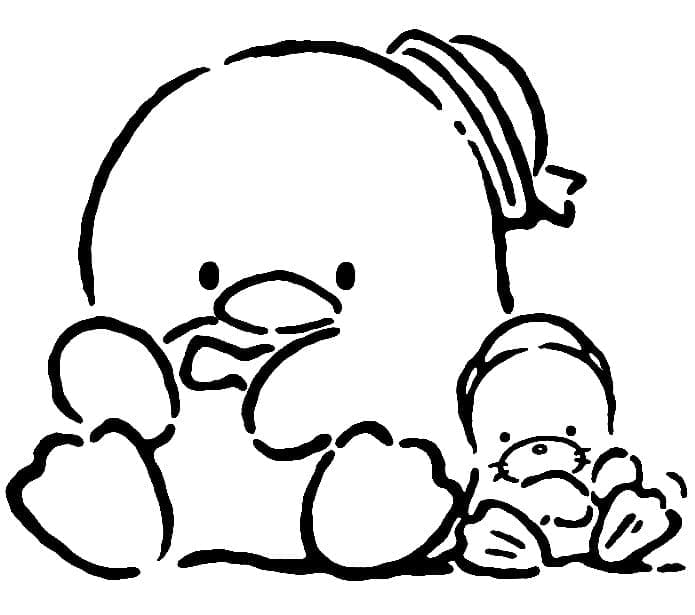 Desenho de Tuxedo Sam e Amigo para Colorir