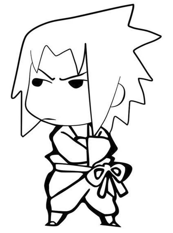 Desenho de Sasuke Download para Colorir