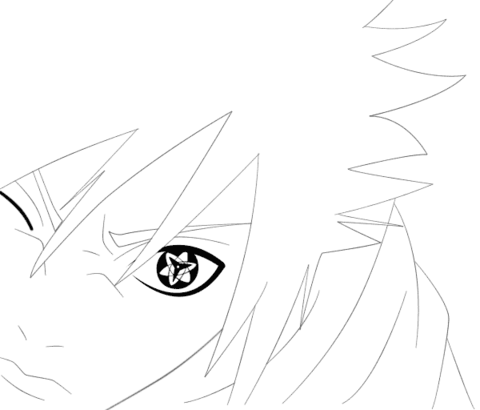 Desenho de Sasuke Grátis para Colorir