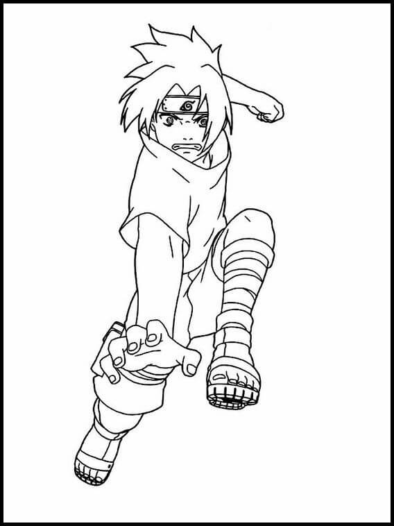 Desenho de Sasuke Imprimivel Pdf para Imprimir