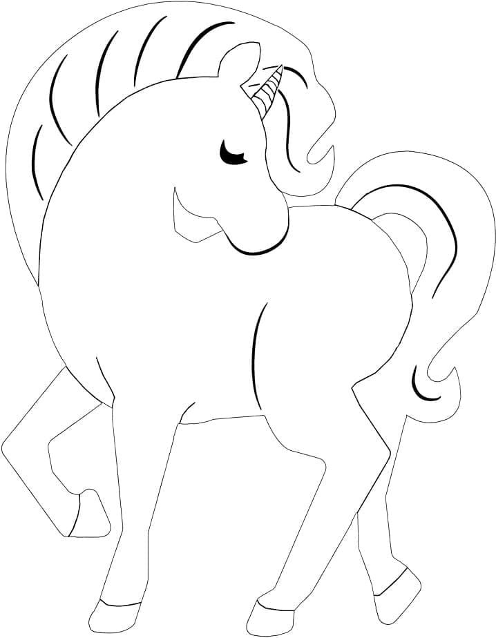 Desenho de Unicórnio Coleção para Imprimir