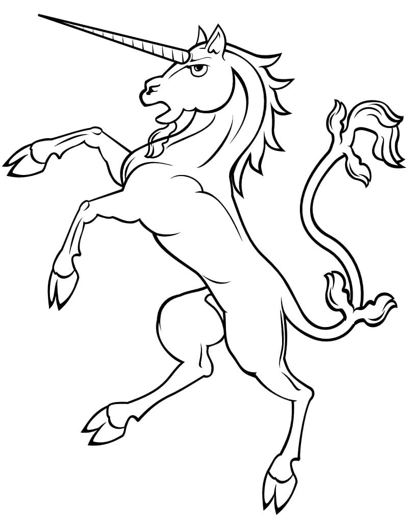 Desenho de Unicórnio para Colorir