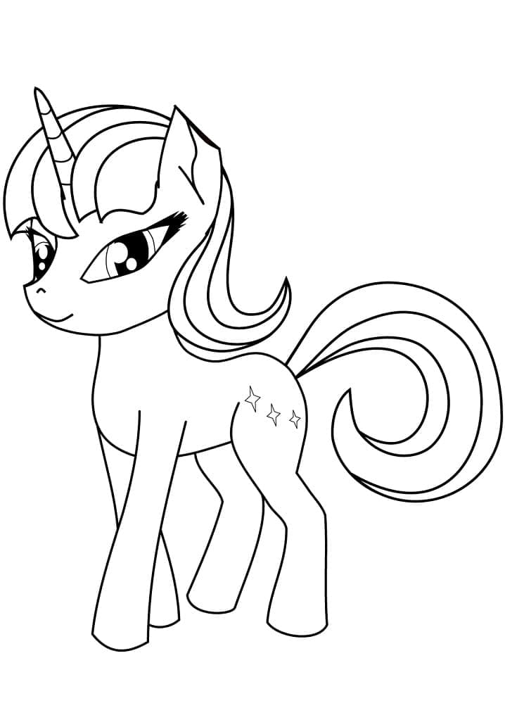 Desenho de Unicórnio para Crianças Colorir