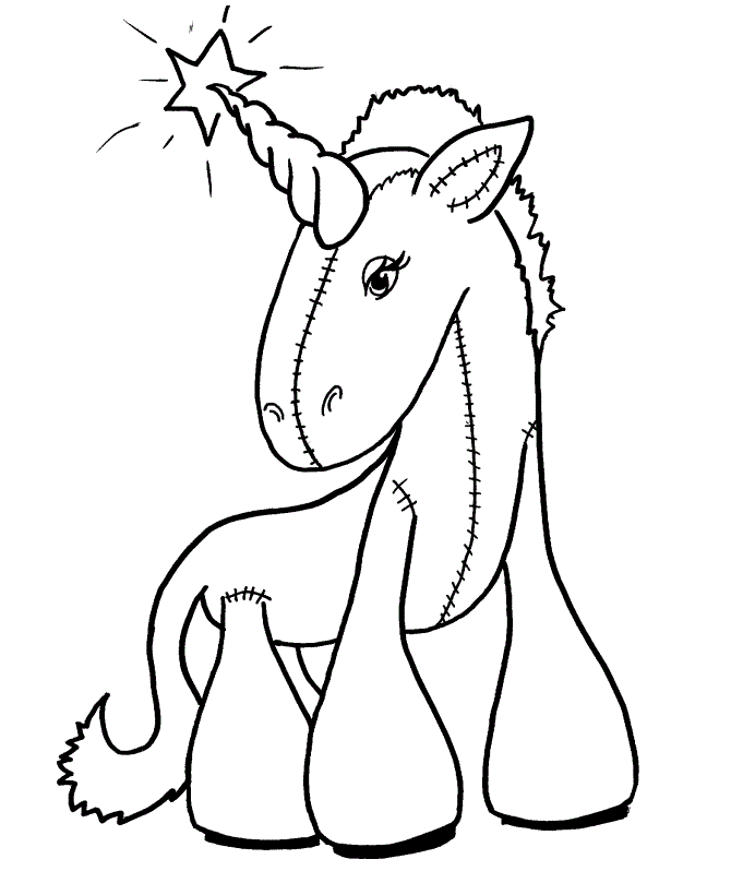 Desenho de Unicórnio para Imprimir