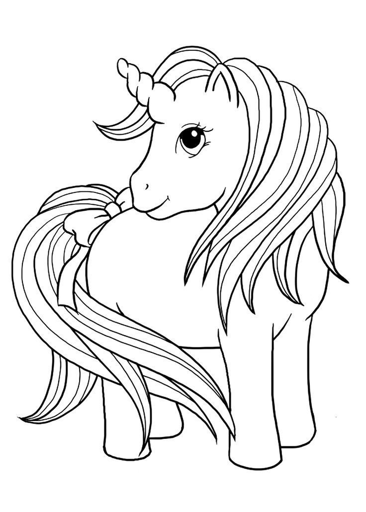 Desenho Gratuito de Unicórnio