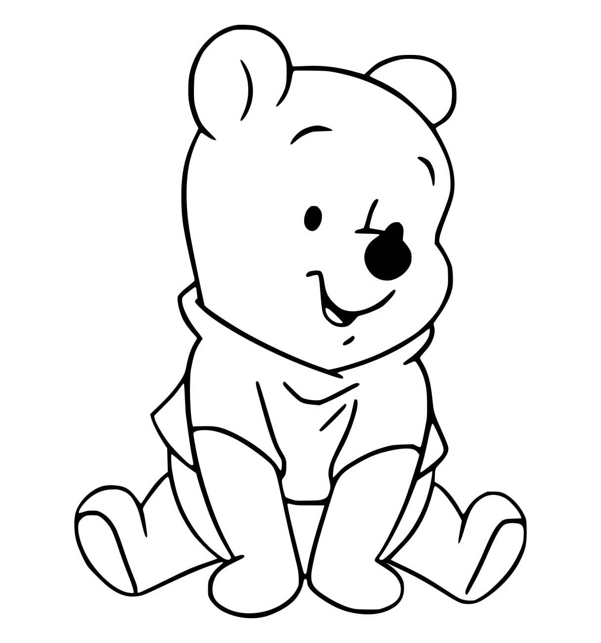 Desenho de Bebê Pooh para Colorir