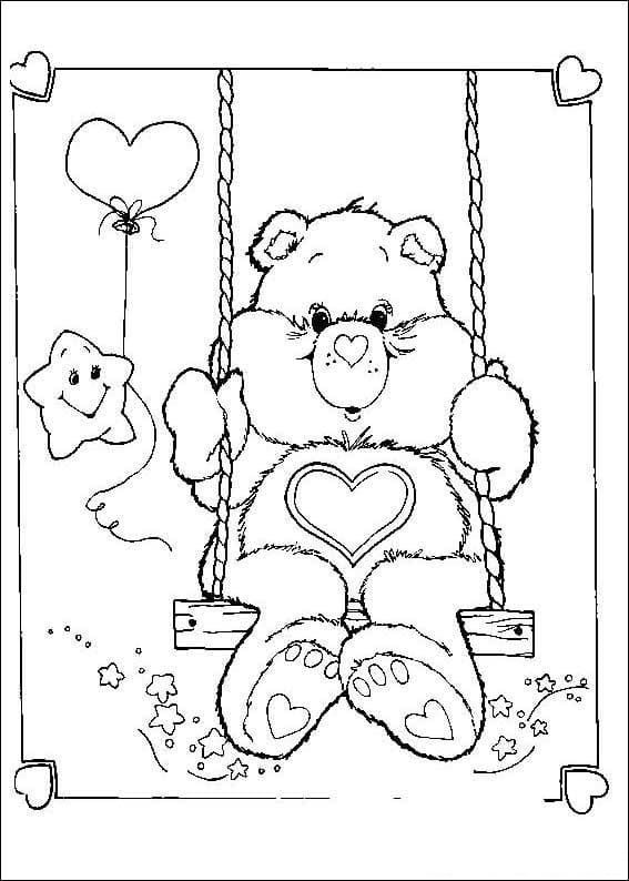 Desenho de Ursinhos Carinhosos Atividade Infantil para Colorir Pdf