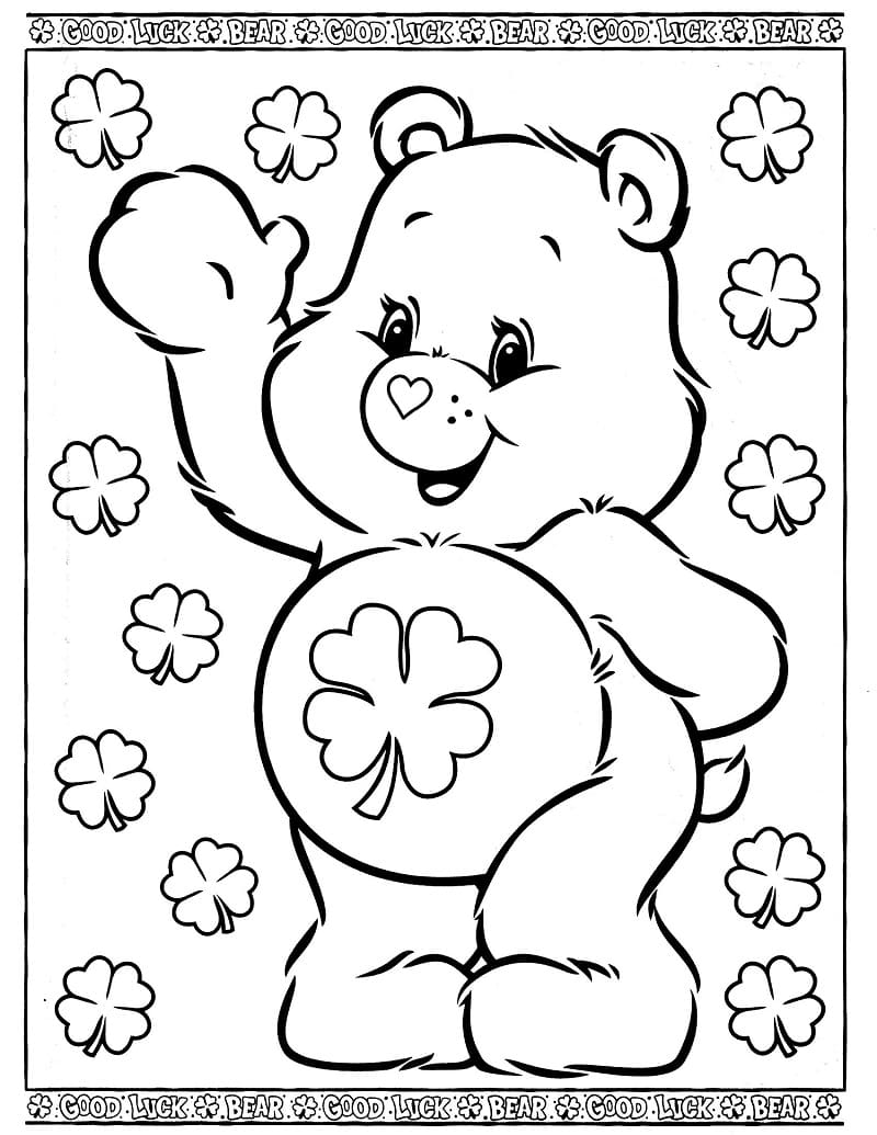 Desenho de Ursinhos Carinhosos Foto para Colorir e Pintar