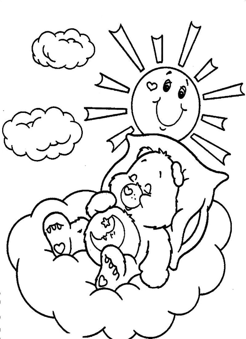 Desenho de Ursinhos Carinhosos Foto para Imprimir Download