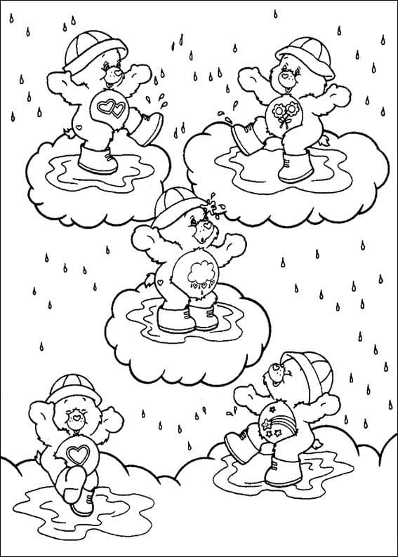 Desenho de Ursinhos Carinhosos Foto para Imprimir Pdf