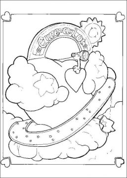 Desenho de Ursinhos Carinhosos ilustração para Imprimir Imprimível