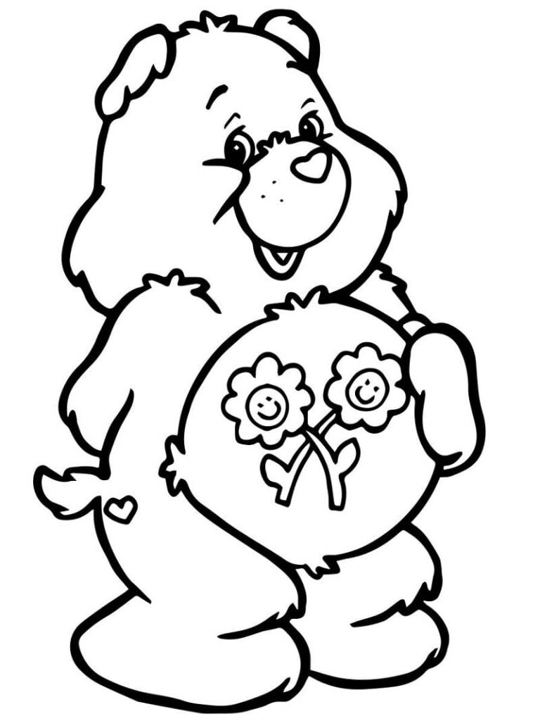 Desenho de Ursinhos Carinhosos Imagens para Colorir Grátis Pdf