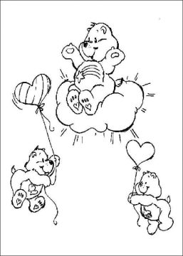 Desenho de Ursinhos Carinhosos Imagens para Colorir Pdf