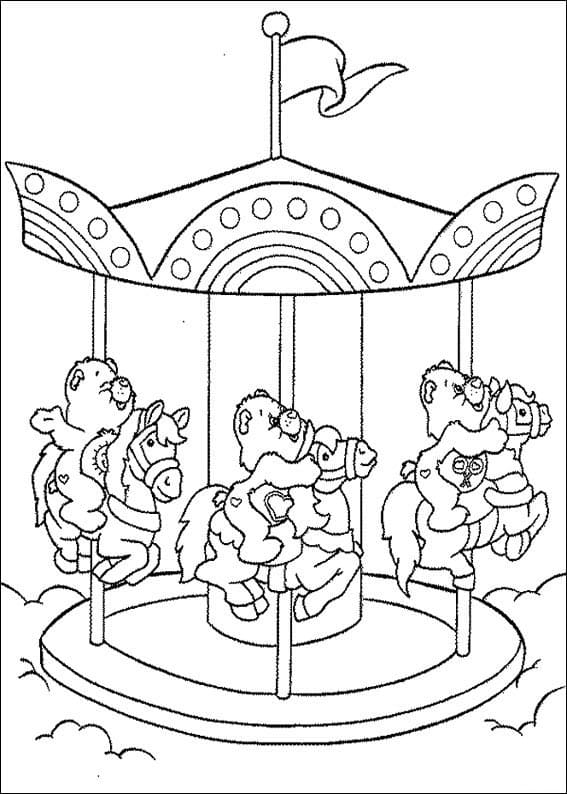 Desenho de Ursinhos Carinhosos Imagens para Imprimir Grátis