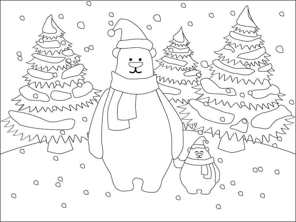 Desenho de Urso para Colorir e Baixar Download