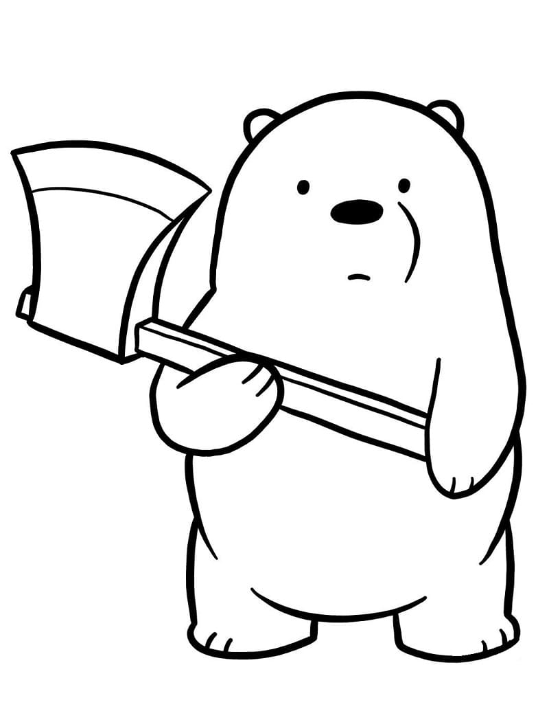 Desenho de Urso para Colorir Pdf Download