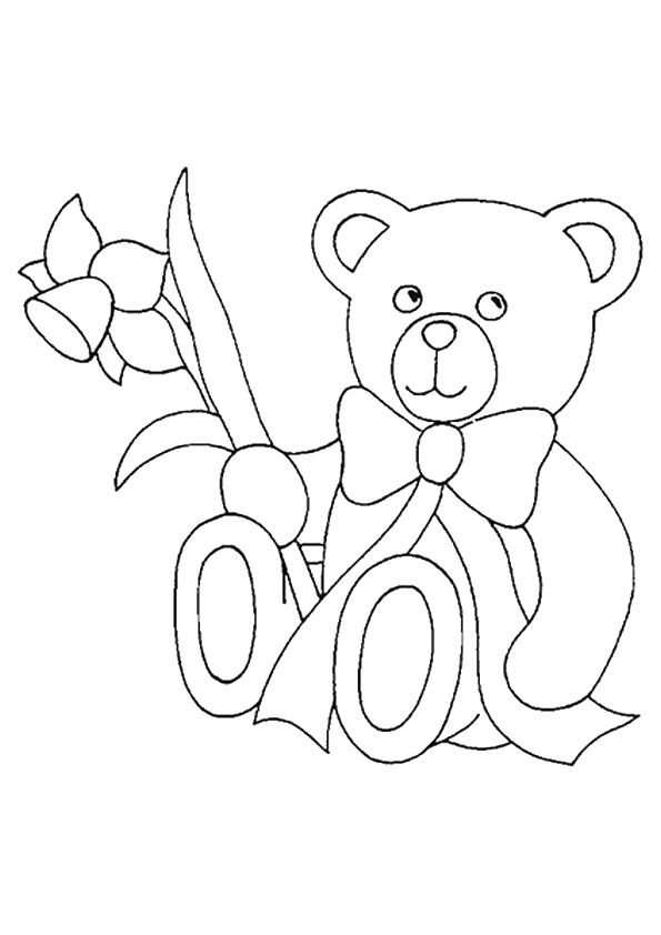 Desenho de Urso para Colorir Pdf