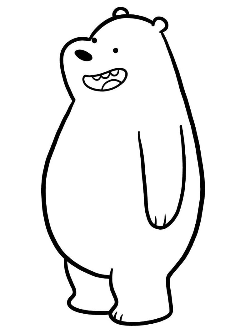 Desenho de Urso para Imprimir e Baixar