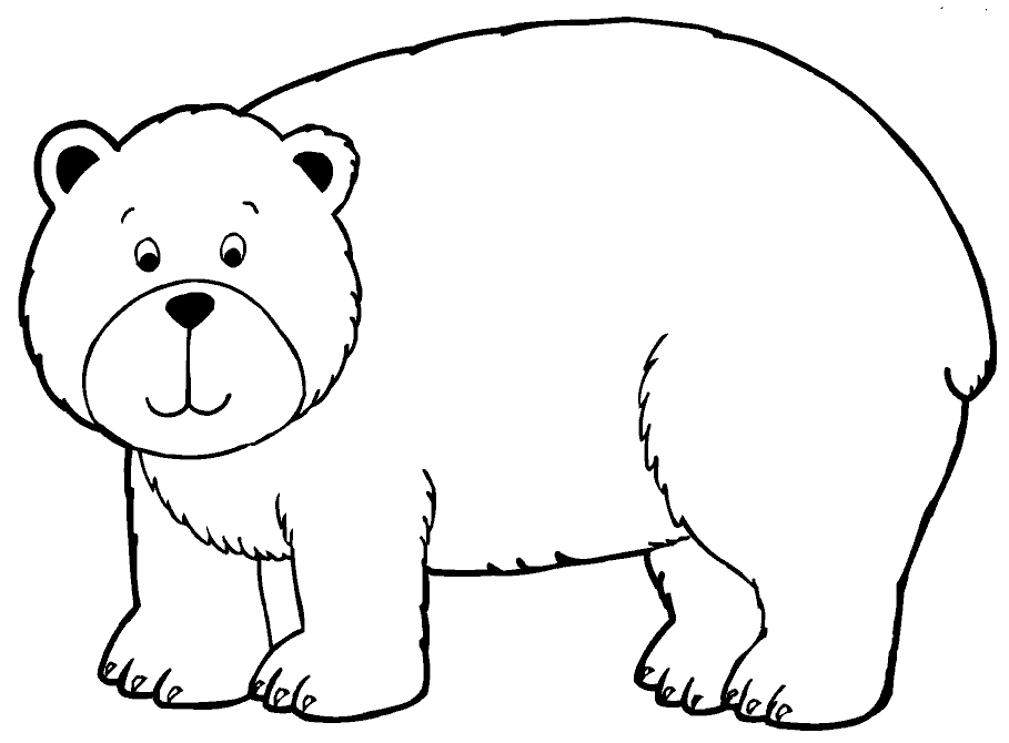 Desenhos de Ursos para Colorir