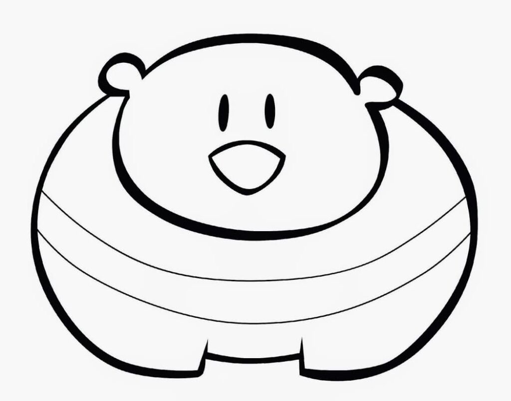 Desenho Urso Polar de Jacarelvis para Colorir