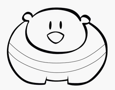 Desenho Urso Polar de Jacarelvis para Colorir