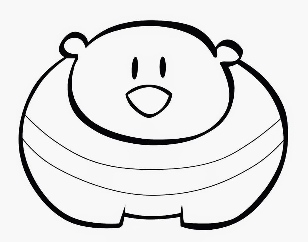 Desenho Urso Polar de Jacarelvis para Colorir