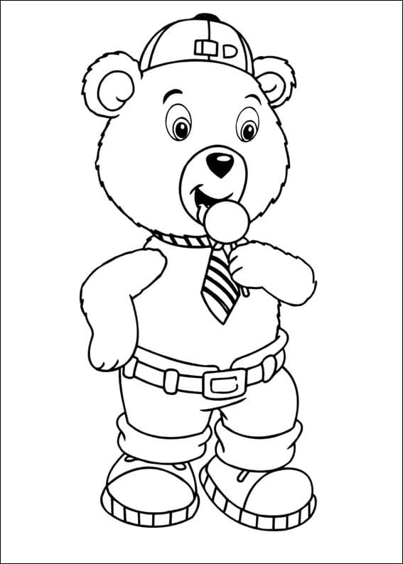 Desenho Urso Rechonchudo de Noddy para Colorir