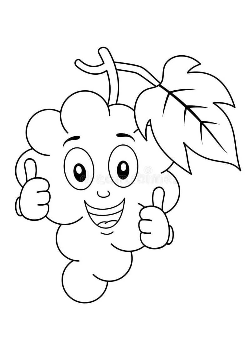 Desenho de Uva Imprimivel Pdf para Imprimir
