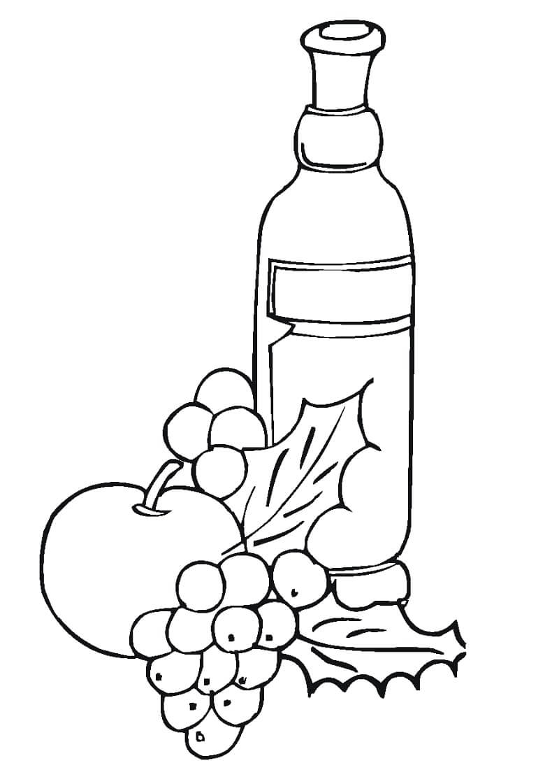 Desenho de Uva Pdf para Imprimir Grátis
