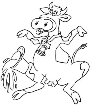 Desenho de Vaca Pdf para Imprimir grátis
