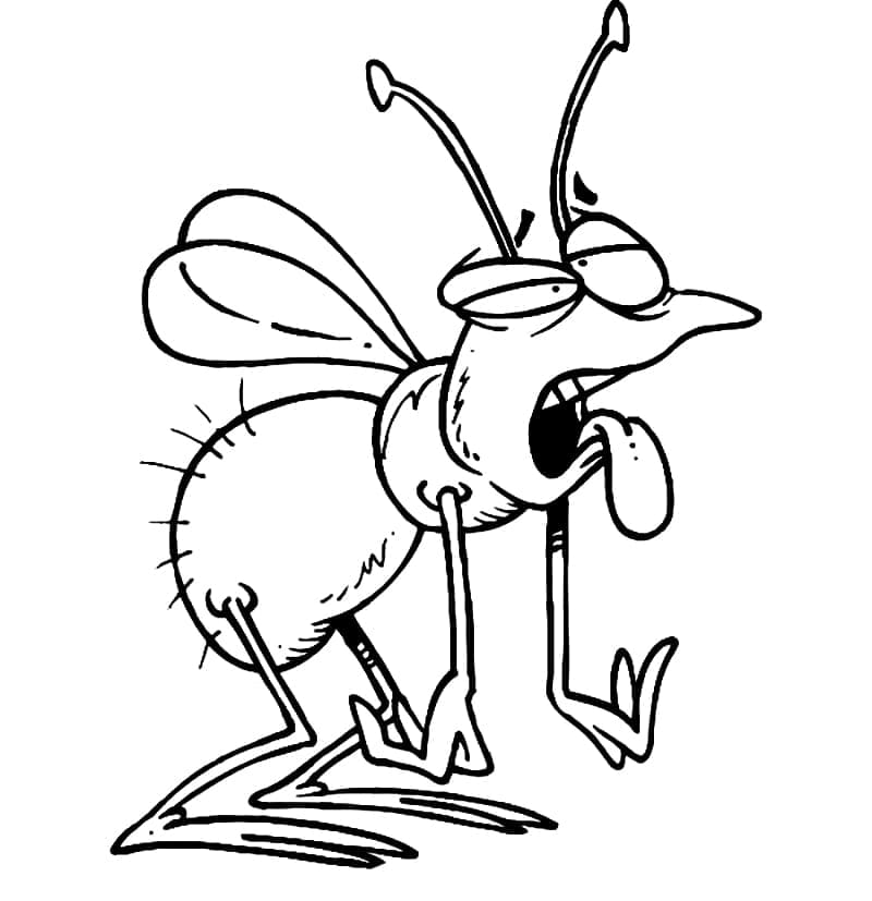 Desenho de um Vagalume Muito Engraçado para Colorir