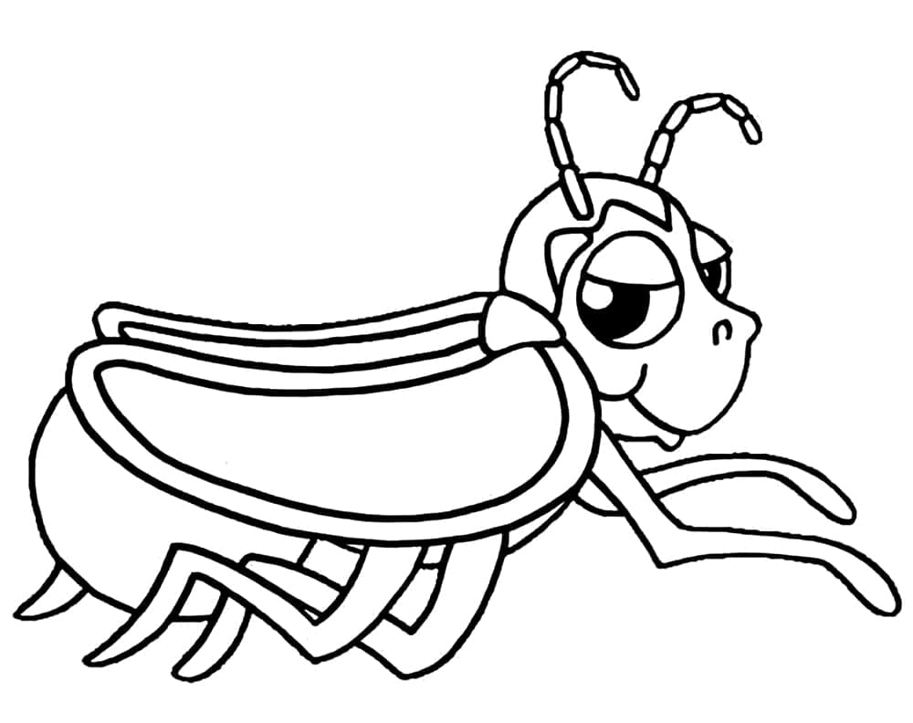 Desenho de Vagalume Imprimivel Grátis para Colorir