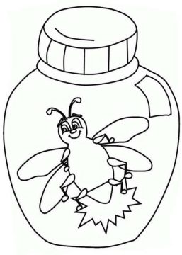 Desenho de Vagalume Imprimível para Colorir