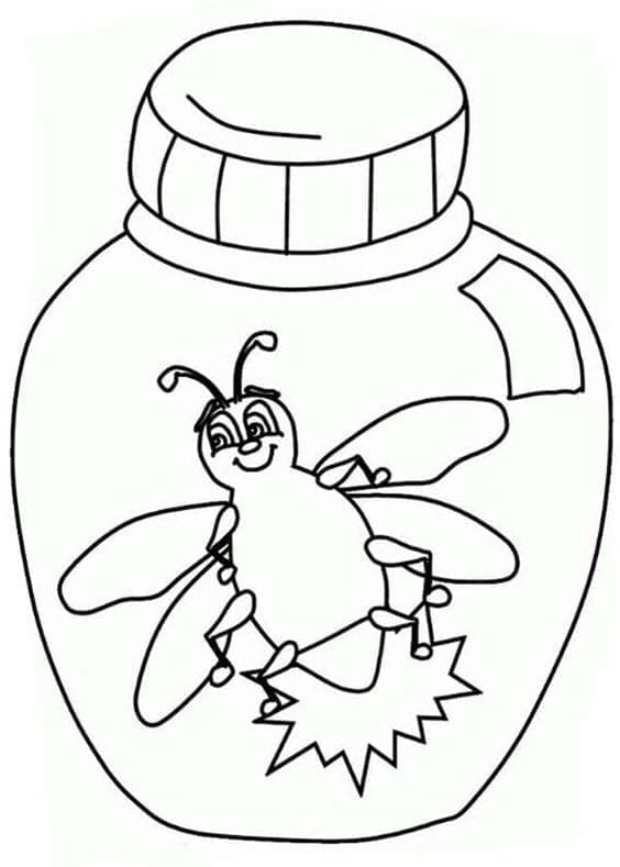 Desenho de Vagalume Imprimivel para Colorir
