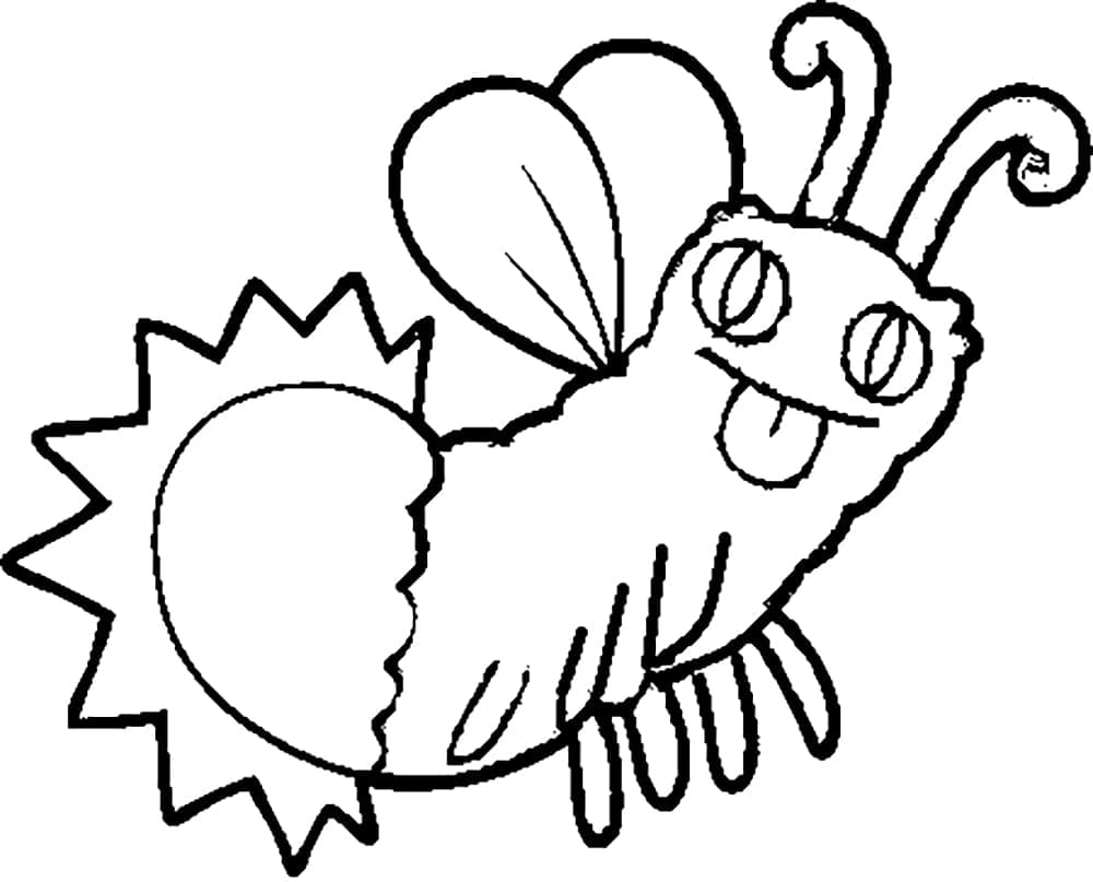 Desenho de Vagalume Muito Engraçado para Colorir