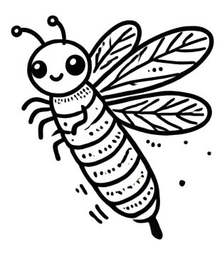 Desenho de Vagalume Muito Fofo para Colorir