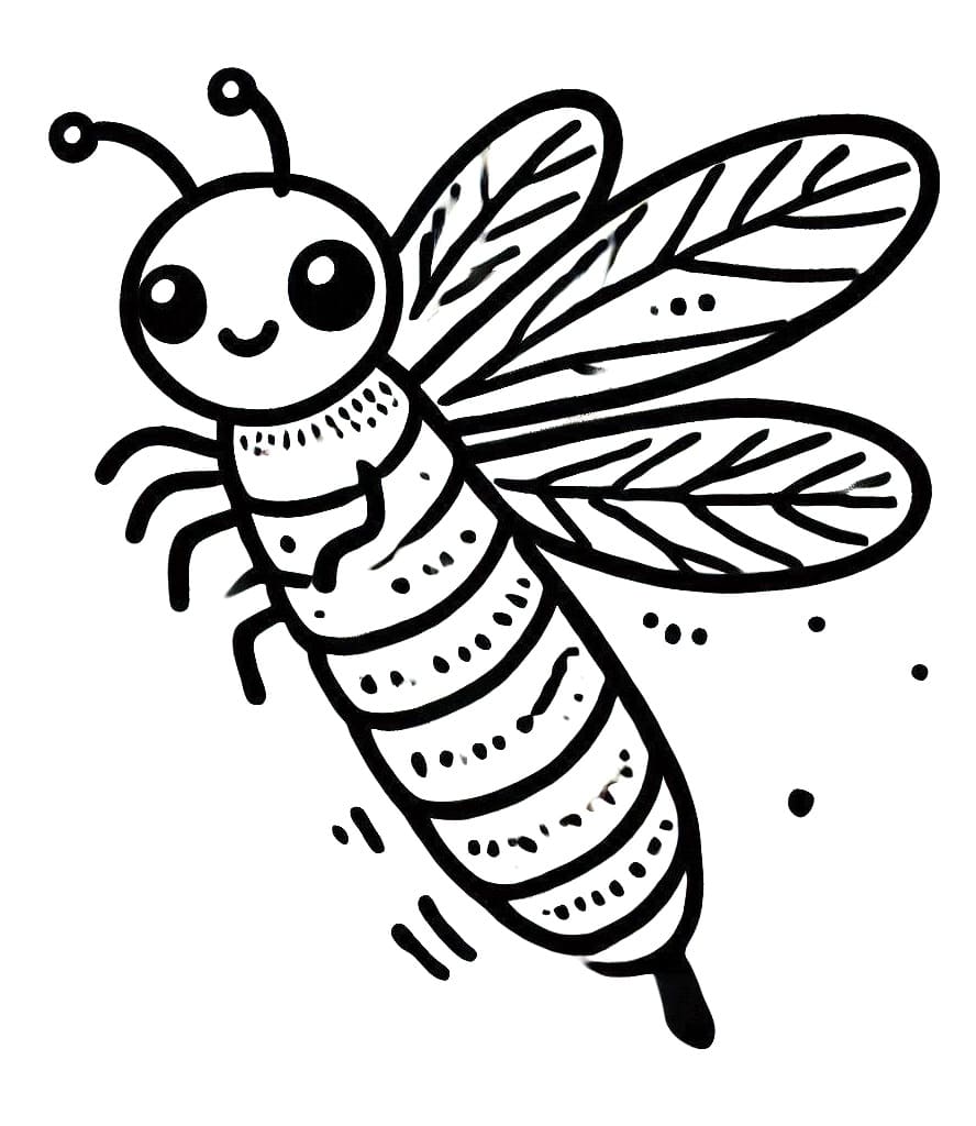 Desenho de Vagalume Muito Fofo para Colorir