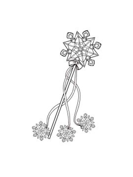 Desenho de Varinha mágica Imprimível para Colorir