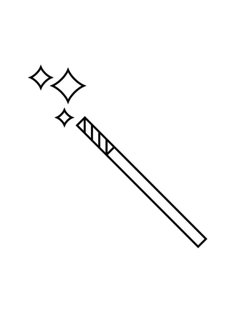 Desenhos de Varinha Mágica para Colorir