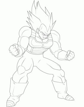 Desenho para Imprimir grátis do Vegeta