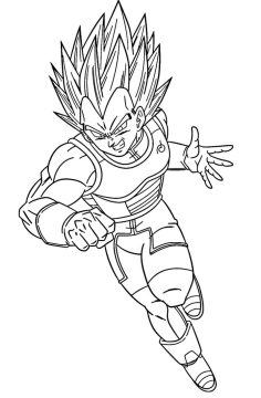Desenho para Pintar do Vegeta Pdf grátis