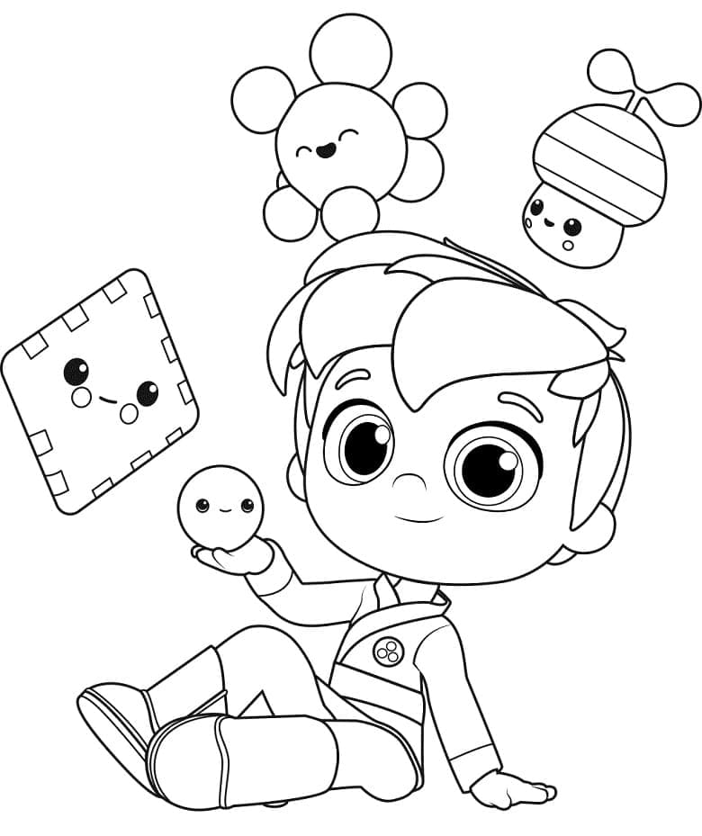 Desenho de Verá e o Reino do Arco Íris para Colorir com Tinta Guache