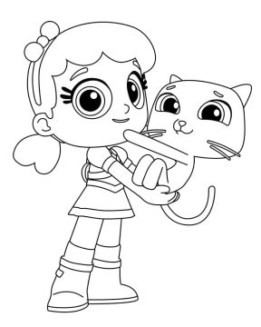 Desenho de Vera e O Reino do Arco íris para Imprimir Download